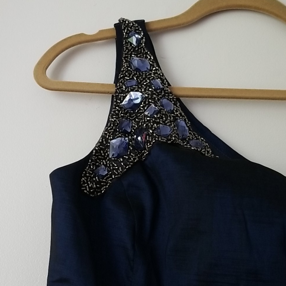 Cache cocktail one shoulder dress 6